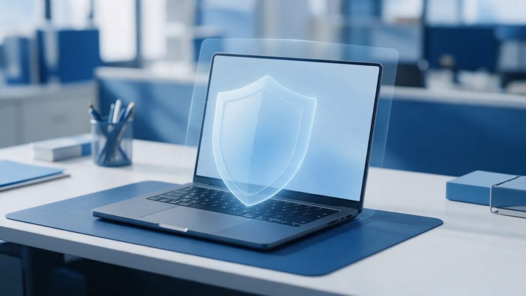 Computer di lavoro protetto: sicurezza informatica in una piccola impresa